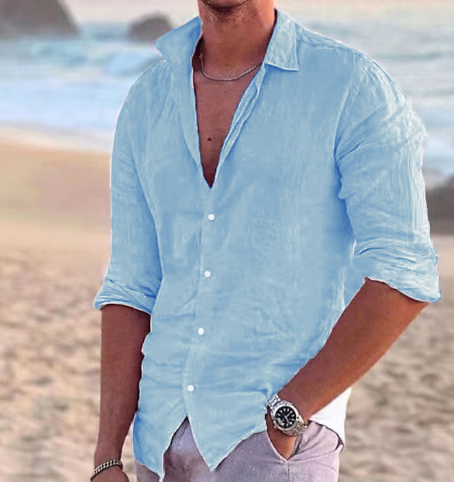 Men's Summer Beach Essential Shirt (Single Piece)