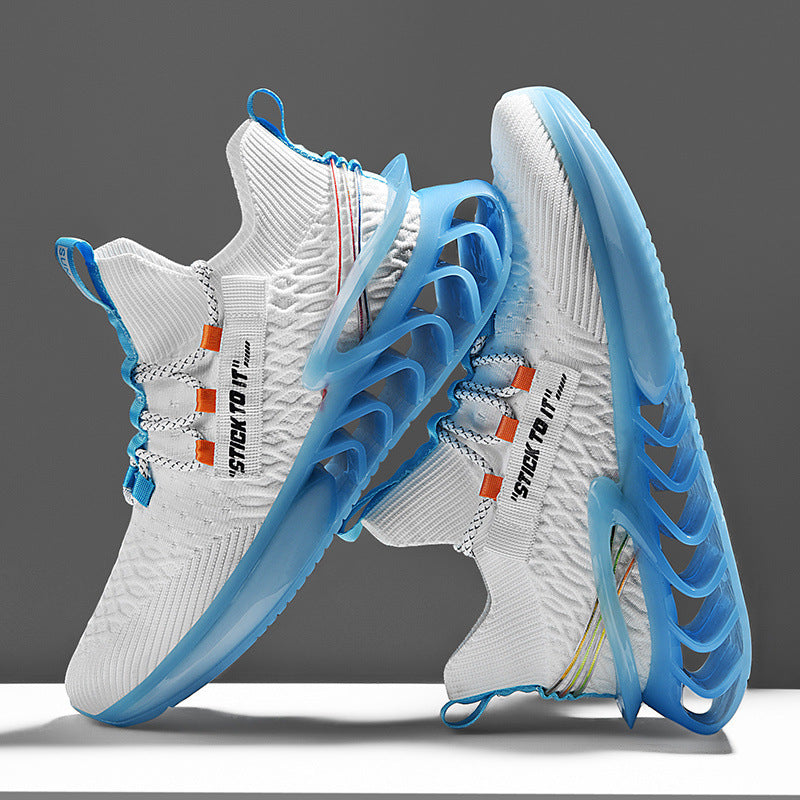 Chaussures de course pour hommes - Baskets élégantes en tricot léger