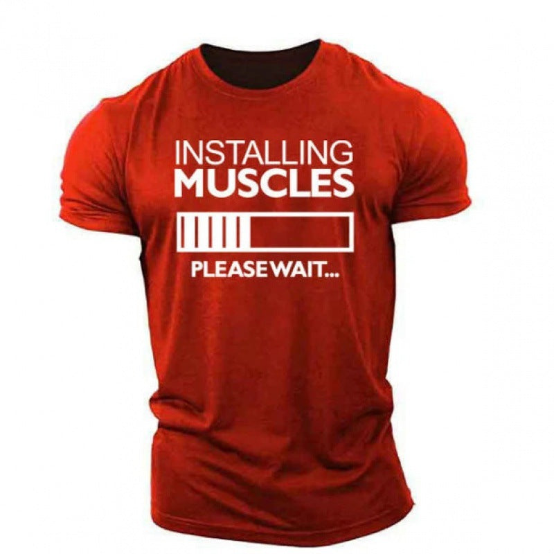 T-shirt imprimé décontracté ample pour homme d'été