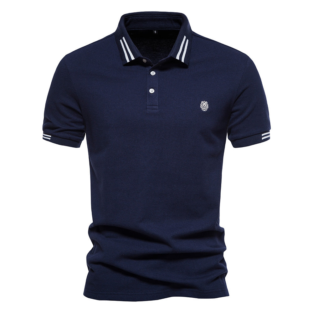 Polo rayé homme brodé – Été 2023