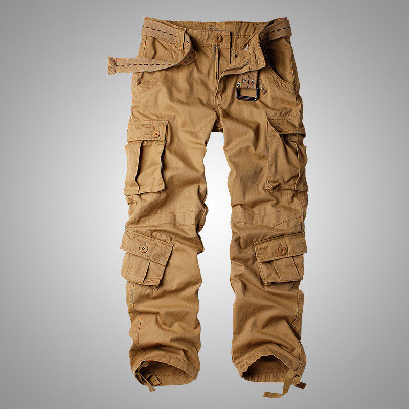 Pantalon cargo d'extérieur ample multi-poches pour homme