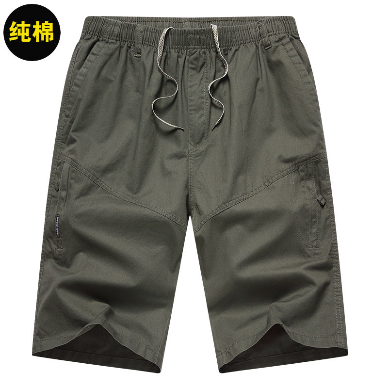 Shorts Cargo Homme en Coton Fin d'Été (Coupe Ample)