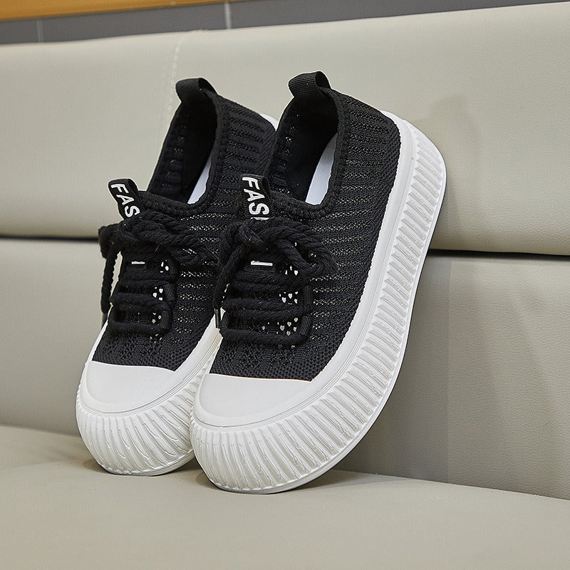 "Women's Ins Style Canvas Shoes for Autumn Running"