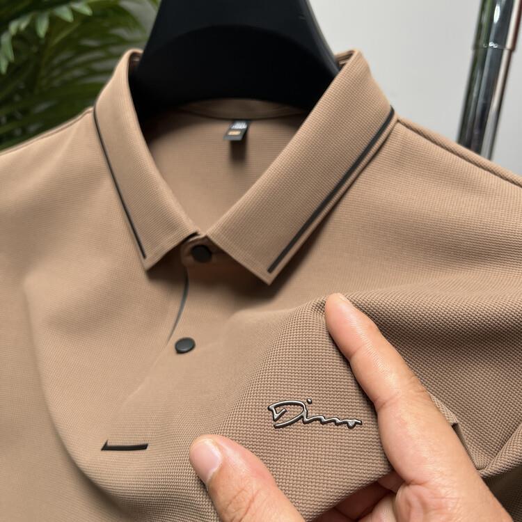 Polo pour Homme Été 2023 - T-shirt Soie Glacée Coupe Ajustée