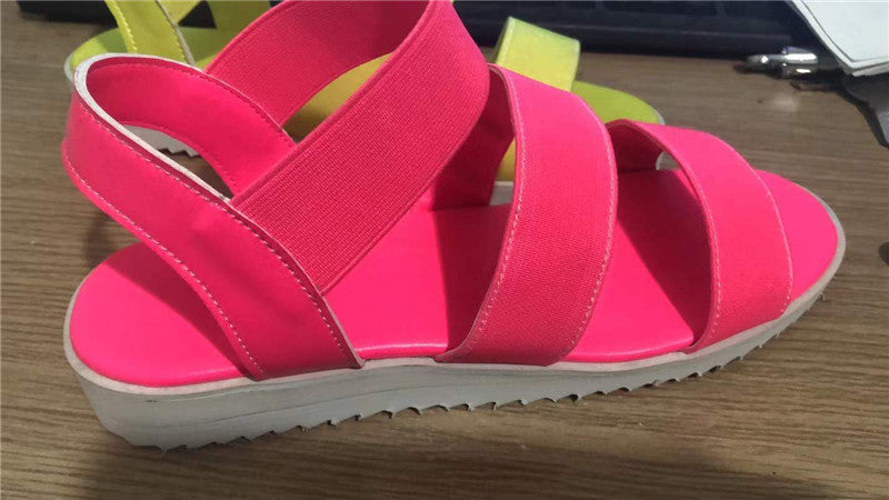 Sandales compensées et à semelle épaisse pour femme