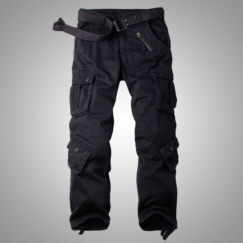 Pantalon cargo d'extérieur ample multi-poches pour homme