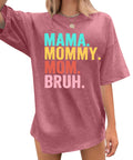 Womens Mama Shirt: Oversized Mama Shirts Trendy Mom T Shirt Loose Casual Summer Shirts Letter Print Short Sleeve Tops