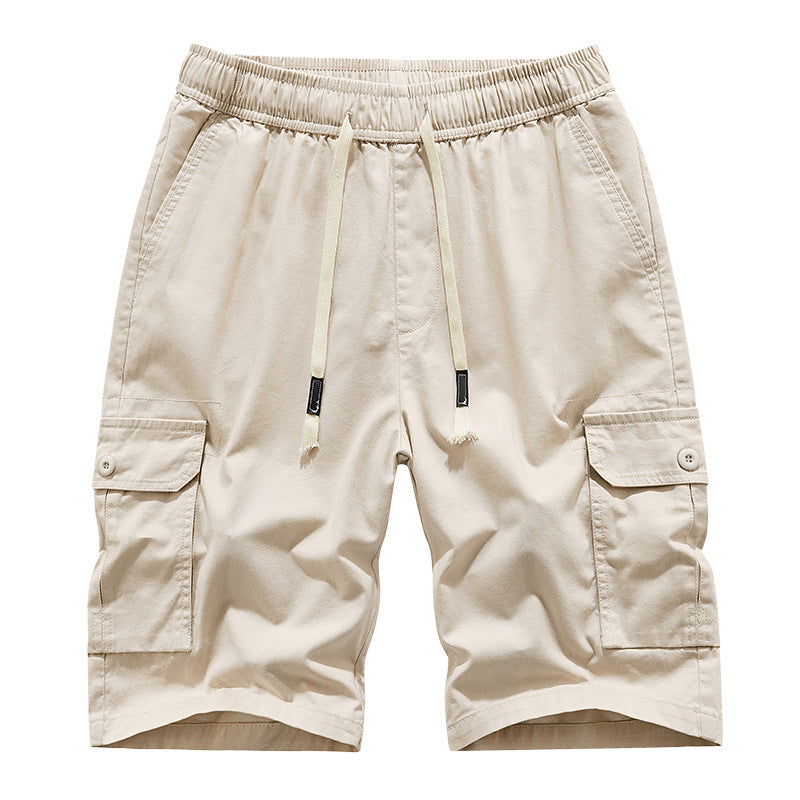 Short décontracté ample multipoche d'été pour homme