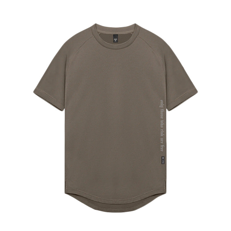 T-shirt de sport pour homme, coupe ample, imprimé, séchage rapide