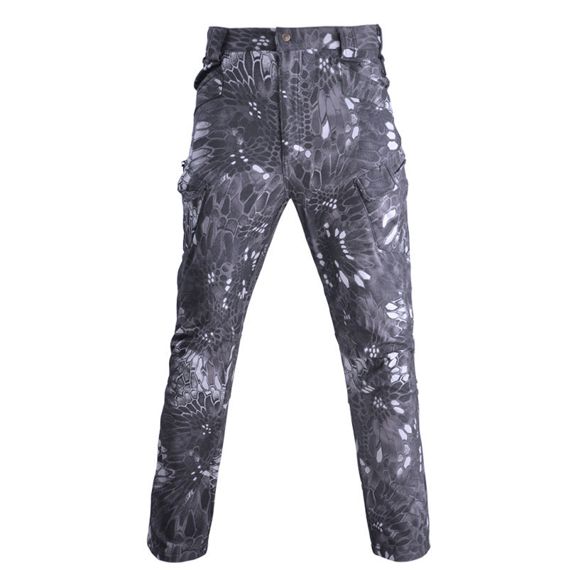 Men's Outdoor Breathable Python Camouflage Tactical Pants