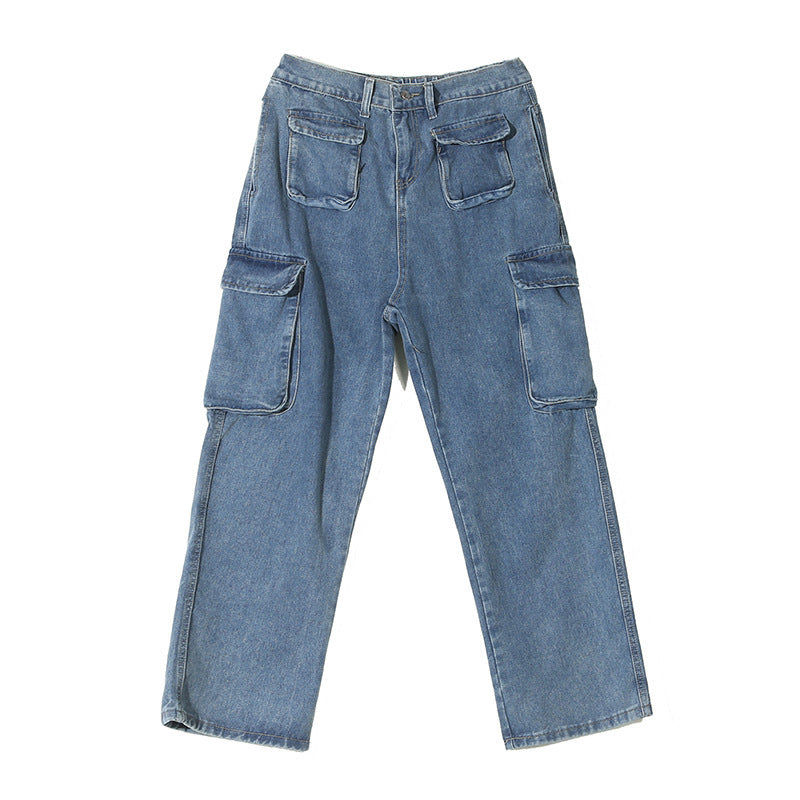 Jean large multipoche ample tendance pour homme