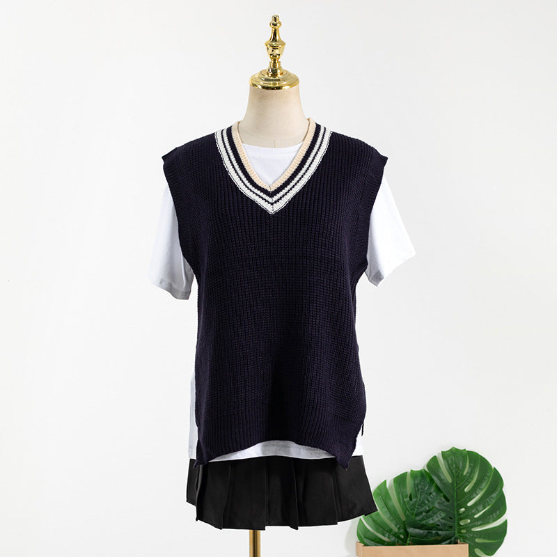 "Autumn V-Neck Vest Inspired by Park Chae-young"