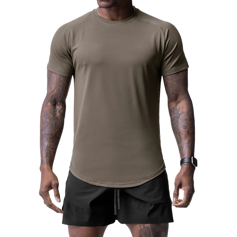 T-shirt de sport pour homme, coupe ample, imprimé, séchage rapide