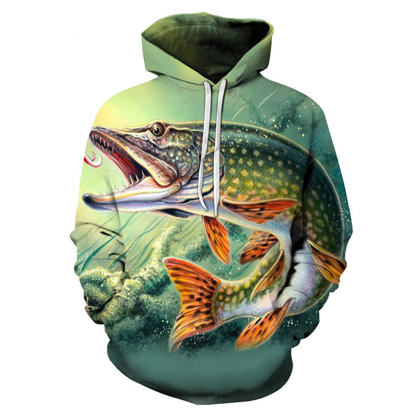 Men's 3D Skull Print Hoodie Jacket for Cross-Border Trade