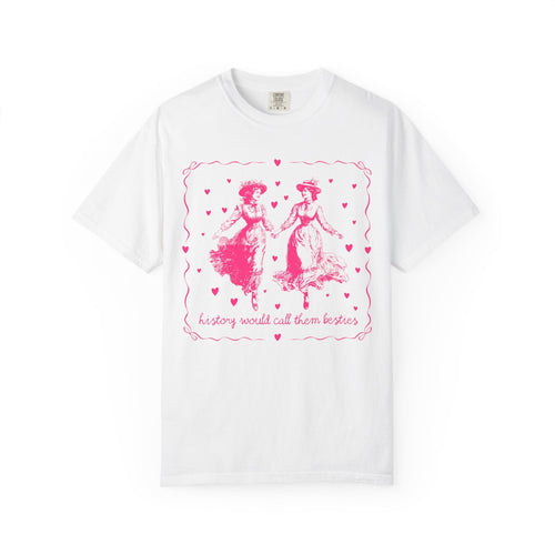 T-shirt lesbien LGBTQ mignon avec des cœurs