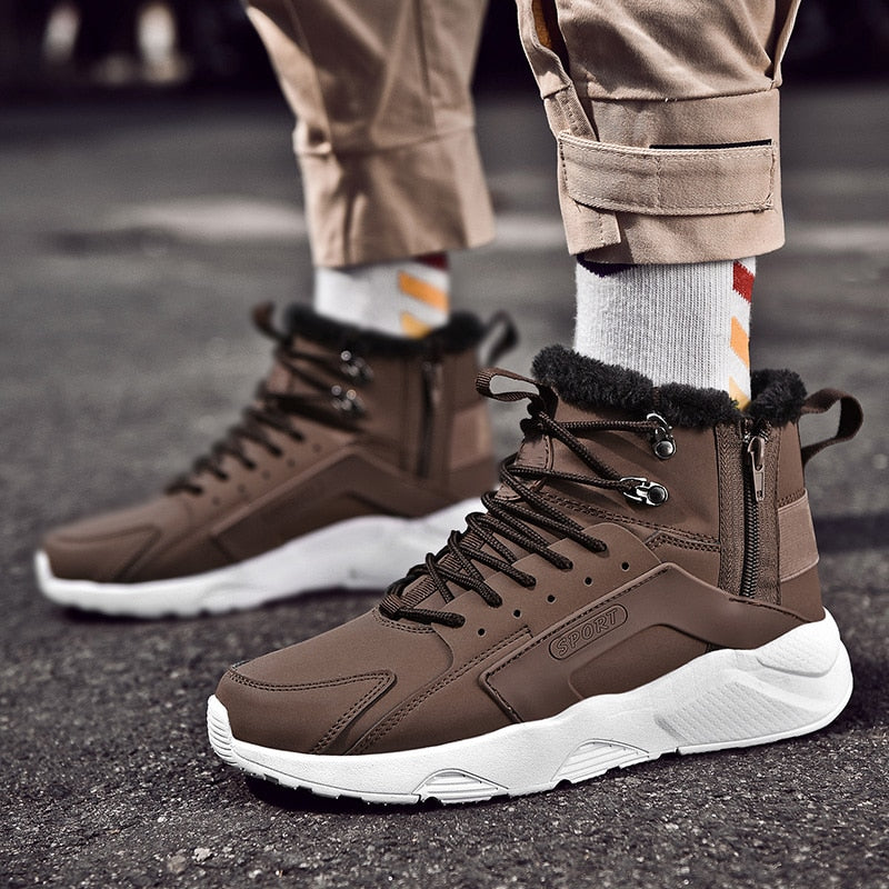 British High-Top Tooling Boots