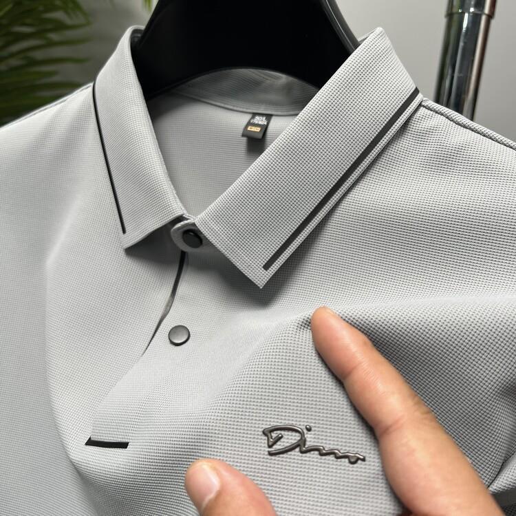 Polo pour Homme Été 2023 - T-shirt Soie Glacée Coupe Ajustée