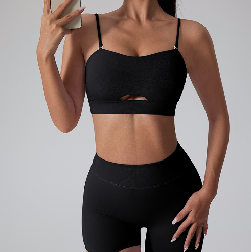 Yoga Set with Quick-Dry Tank Top and Sportswear