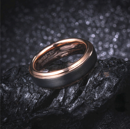 Tungsten Steel Couple's Ring - Fashion Jewelry