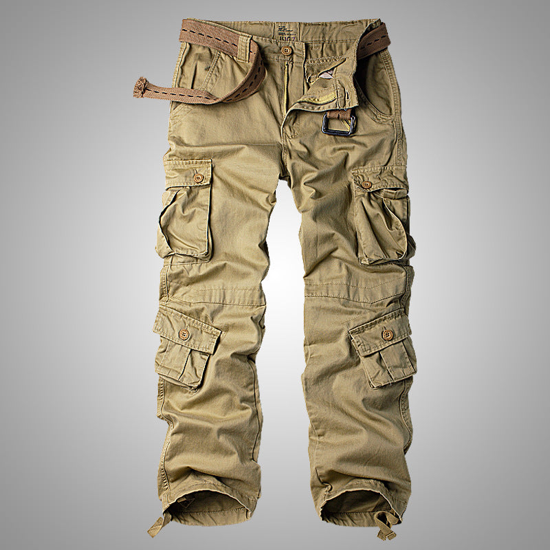 Pantalon cargo d'extérieur ample multi-poches pour homme
