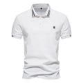 2023 Summer Men's Polo Shirt with Stripes and Embroidery