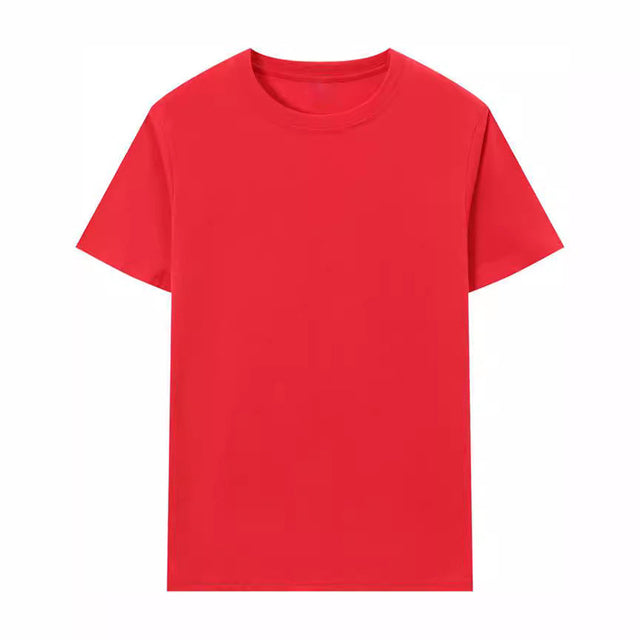 Unisex Solid Color Short-Sleeved Summer T-Shirt