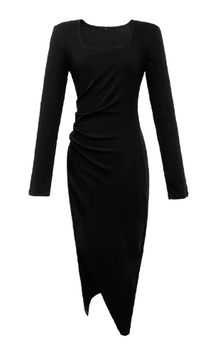 Chic Long Dress for Young Women in French Style