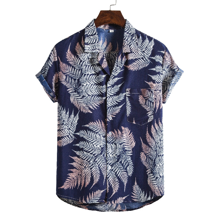 Men's New Printed Short Sleeve Beach Shirts