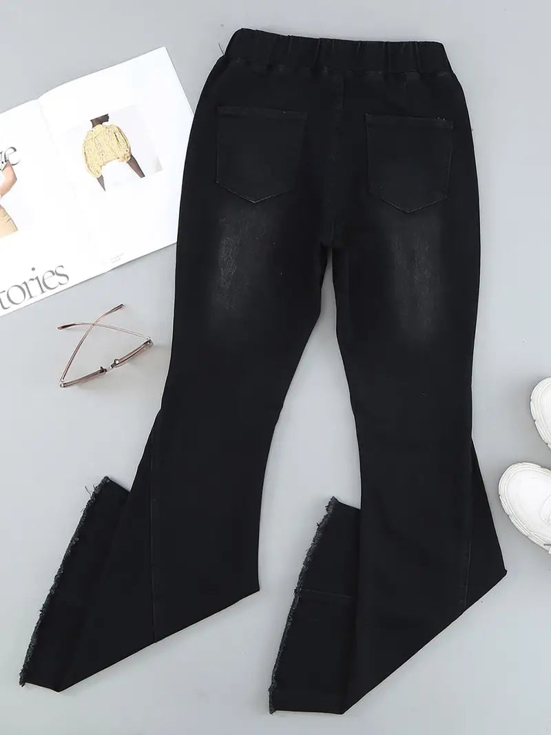 Women's Distressed Flare & Bell Bottom Denim Jeans