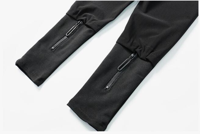 Men's Harem Pants with Dark Stripes and Solid Color