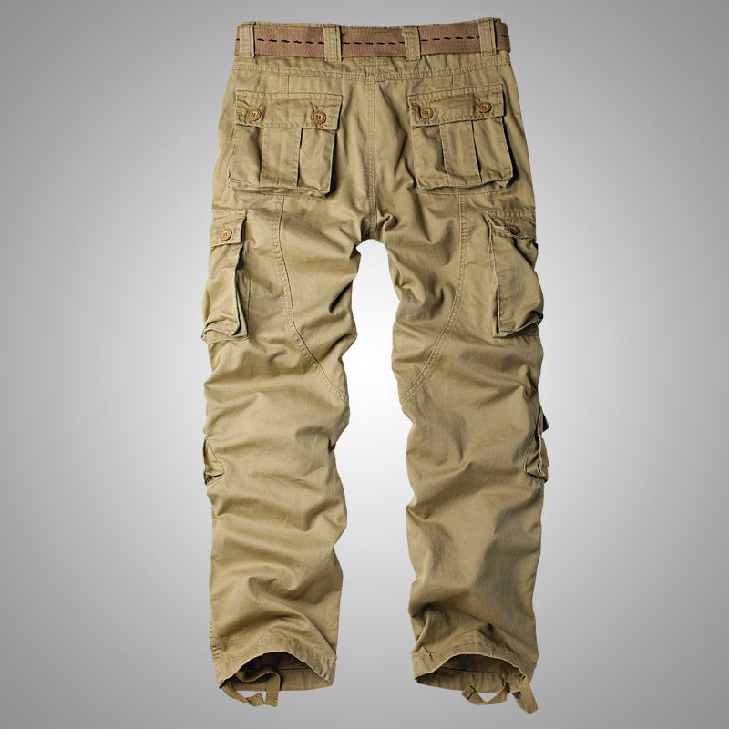Pantalon cargo d'extérieur ample multi-poches pour homme