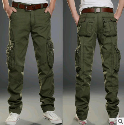 Pantalon Cargo Homme Multi-Poches pour Activités de Plein Air