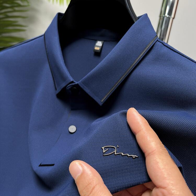 Polo pour Homme Été 2023 - T-shirt Soie Glacée Coupe Ajustée