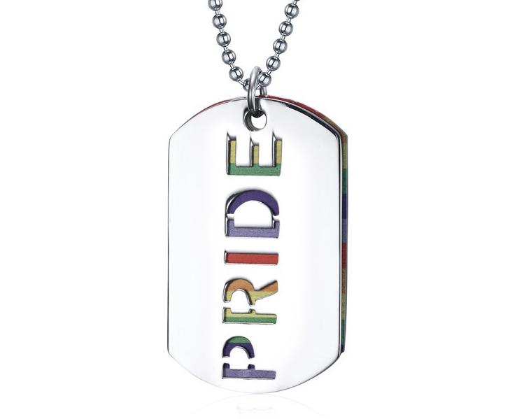 Pride Rainbow Pendant Necklace for LGBTQ+ Jewelry