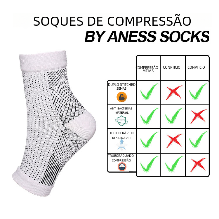 Summer Outdoor Compression Socks with Breathable Design