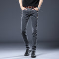 Trendy Straight Trousers for Young Men with Pockets