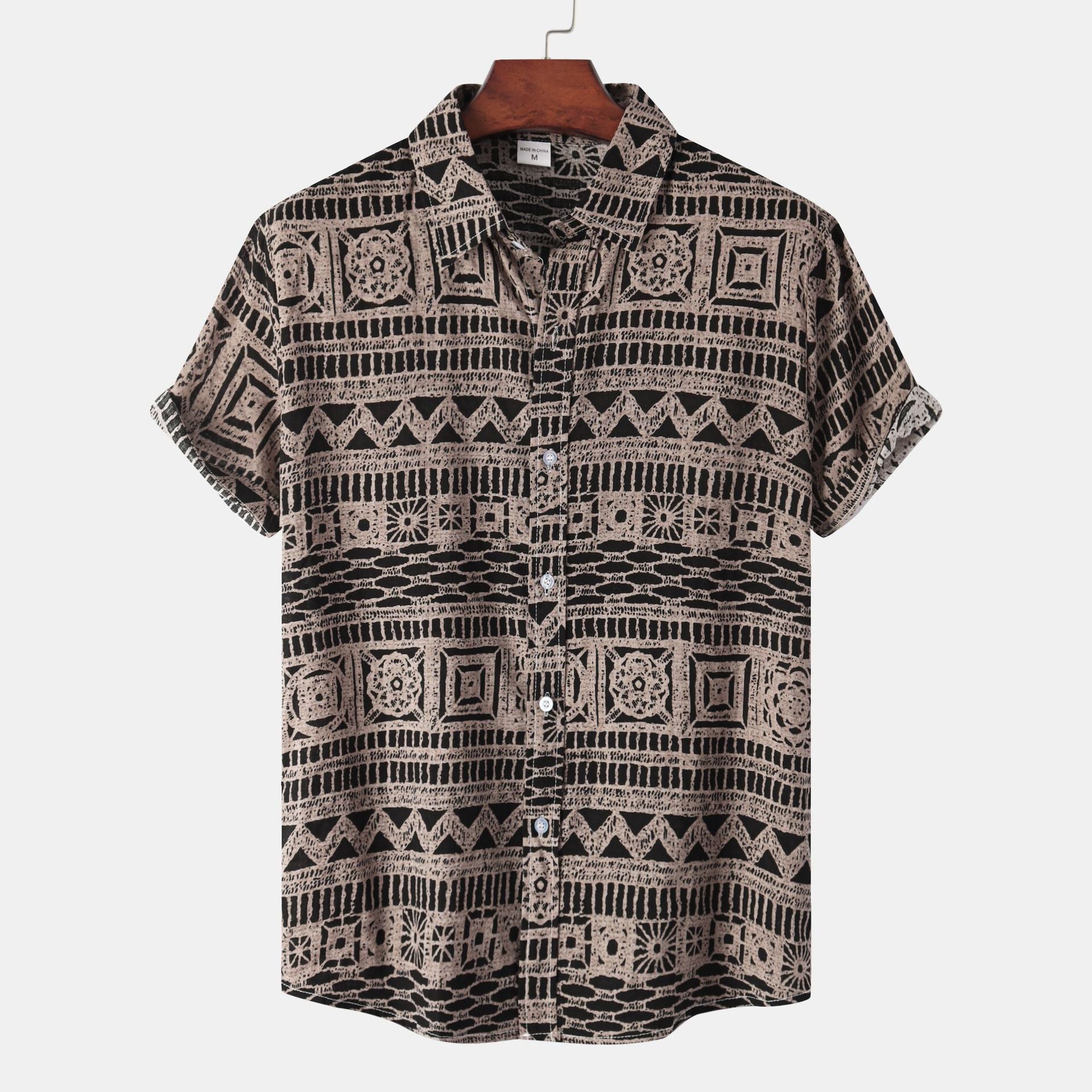 Men's Floral Short-Sleeved Shirt - Summer Collection