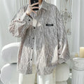 Men's 2024 Harajuku Oversized Button-Up Shirts 5XL