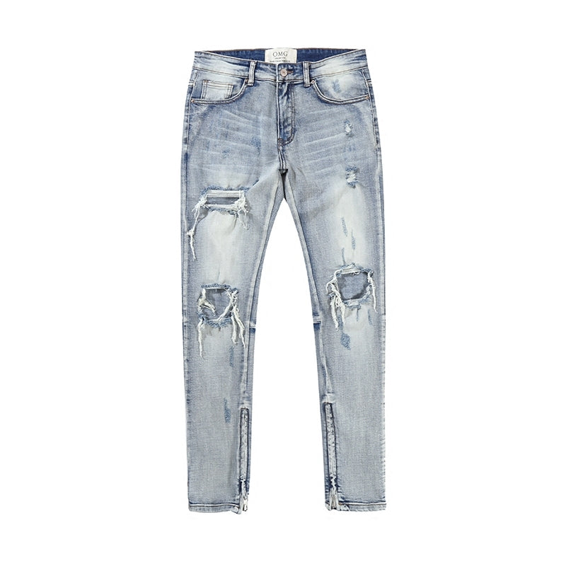 Pantalon en jean déchiré