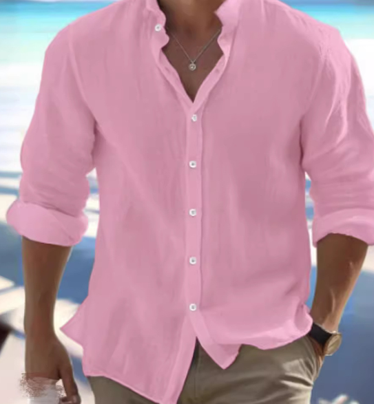 Chemise d'été en lin pour homme