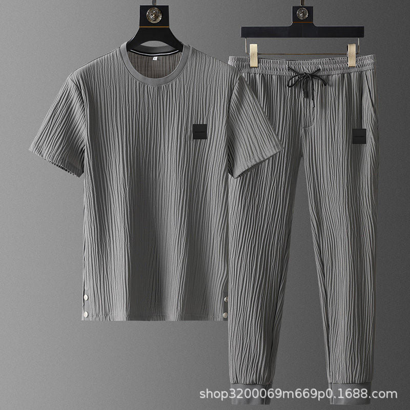 Ensemble de sport léger d'été pour homme à séchage rapide (2 pièces)