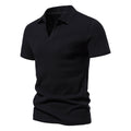Men's Vintage Short-Sleeved Polo Shirt - Casual Wear