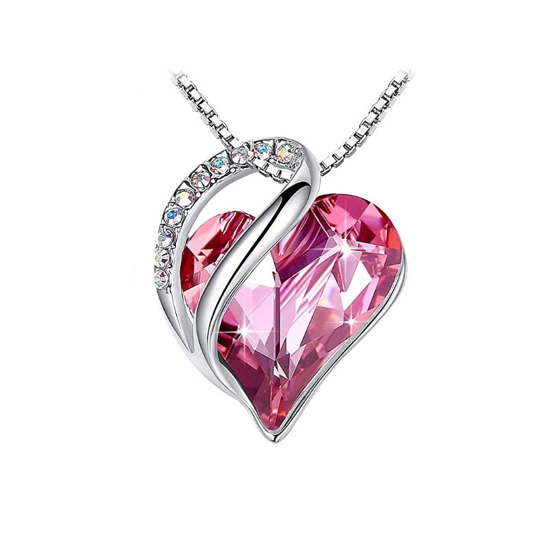 Collier pendentif en forme de cœur