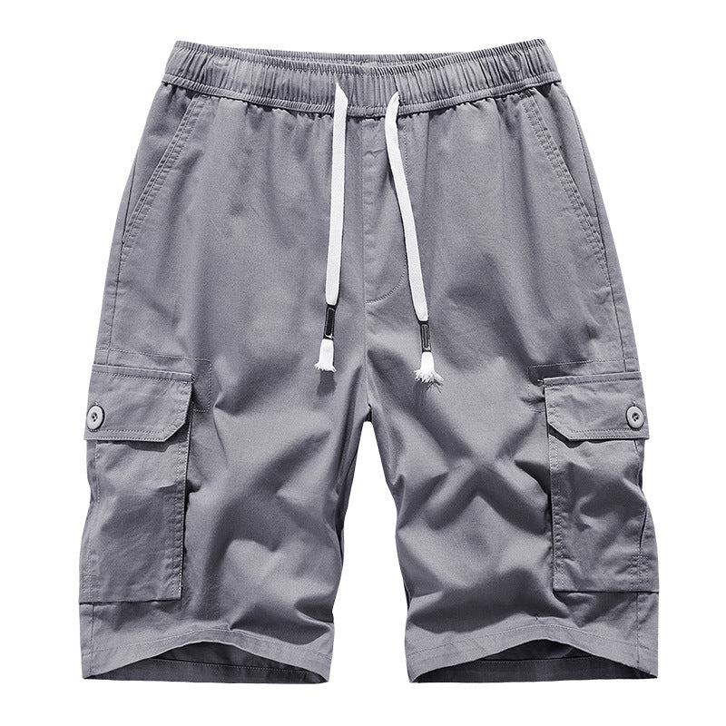 Short décontracté ample multipoche d'été pour homme