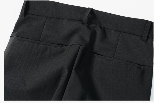 Men's Harem Pants with Dark Stripes and Solid Color