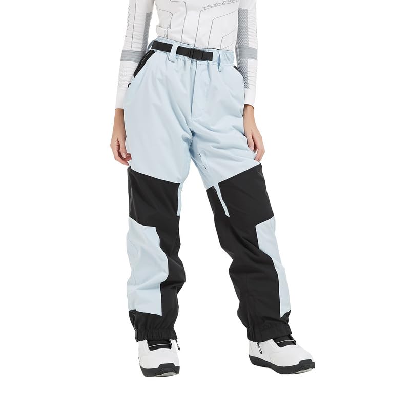 SNOWVERB Womens Mens Mountain Unisex Ski Pants Snowboard Bottoms Warm Snow Trousers High Windproof Waterproof Winter Pants