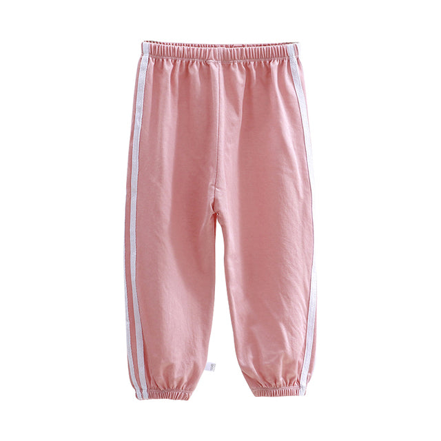 Kids Harem Pants with Black Stripes for Sport and Beach