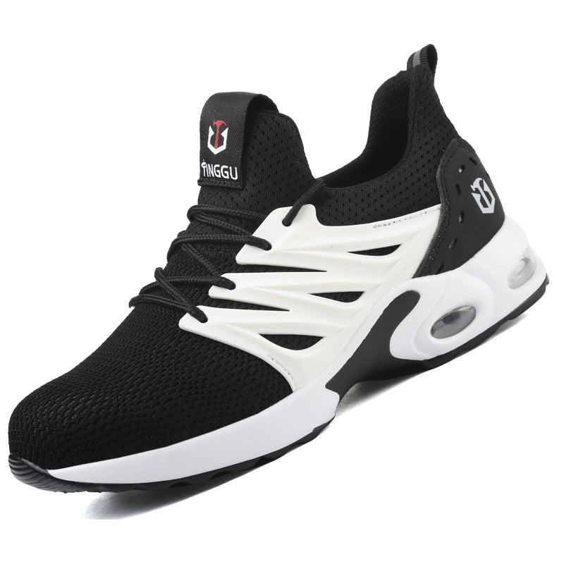 Men's Breathable Flyknit Sports Safety Shoes