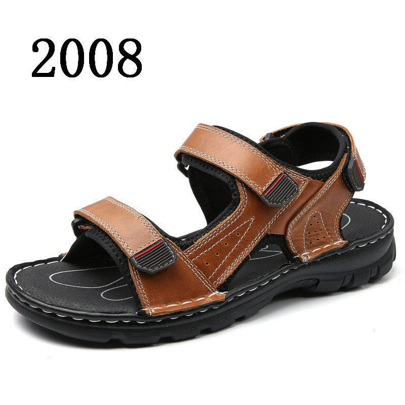 Sandales et claquettes d'été à scratch pour hommes