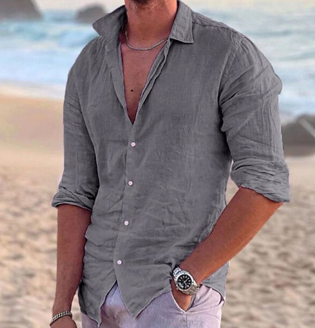 Men's Summer Beach Essential Shirt (Single Piece)